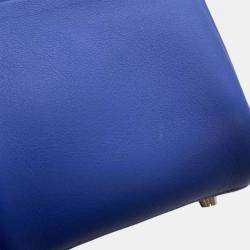 Hermes Lindy Verso Blue Royale/Bamboo Swift Leather Size Mini