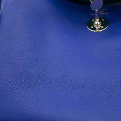 Hermes Lindy Verso Blue Royale/Bamboo Swift Leather Size Mini