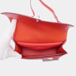 Hermes Veru Shoulder Bag Rose Jaipur Epsom Size 23