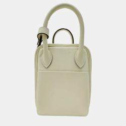 Hermes Ivory Lindy Verso Swift Nata Sesame mini Bag