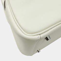 Hermes Ivory Lindy Verso Swift Nata Sesame mini Bag