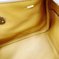 Hermes Ivory Lindy Verso Swift Nata Sesame mini Bag