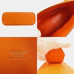 Hermes Orange Epsom Leather Bolide 27 Handbag