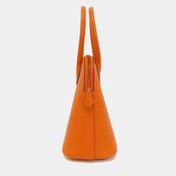 Hermes Orange Epsom Leather Bolide 27 Handbag