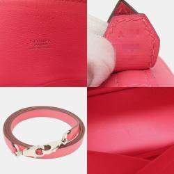 Hermes Pink Swift Bolide 27 Handbag