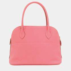 Hermes Pink Swift Bolide 27 Handbag