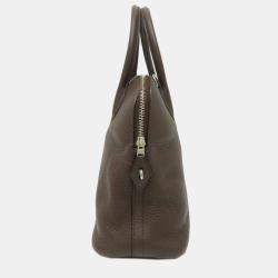 Hermes Chocolat Taurillon Bolide 31 Handbag