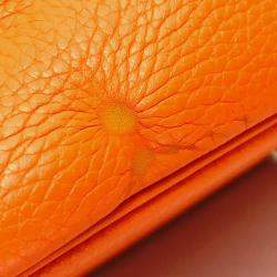 Pre Owned Hermes Orange Taurillon Clemence Bolide 31 Shoulder Bag