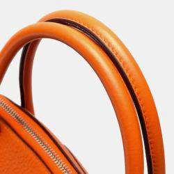 Pre Owned Hermes Orange Taurillon Clemence Bolide 31 Shoulder Bag