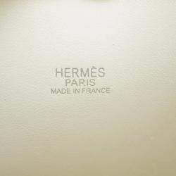 Hermes White Toile Ash Taurillon Clemence Bolide 31 Handbag