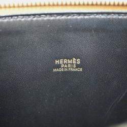 Hermes Black/Natural Box Calf/Veau Chamonix Bolide 35 Handbag