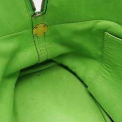 Hermes Apple Green Yellow Togo Leather Bolide 35 Handbag