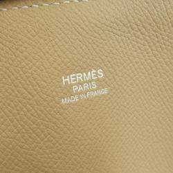 Hermes Beige Epson Bolide Relax 35 Handbag