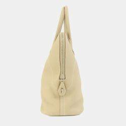 Hermes Beige Epson Bolide Relax 35 Handbag