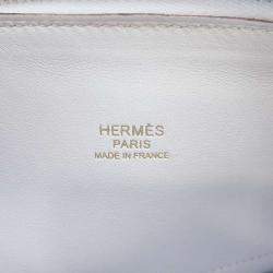 Hermes Blue Brume Epson Bolide 27 Handbag