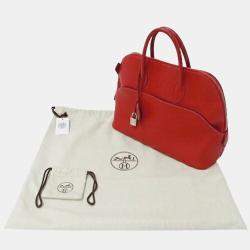 Hermes Rouge Garance Red Veau Swift Bolide 1923 Handbag