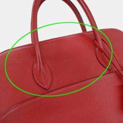 Hermes Rouge Garance Red Veau Swift Bolide 1923 Handbag