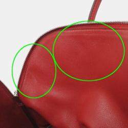 Hermes Rouge Garance Red Veau Swift Bolide 1923 Handbag