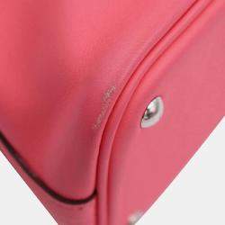 Hermes Rose Azare Vaux Swift Bolide 27 Handbag