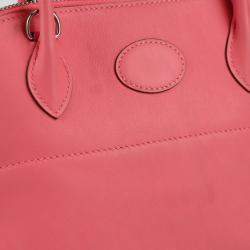 Hermes Rose Azare Vaux Swift Bolide 27 Handbag