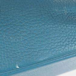 Hermes Blue Jean Taurillon Clemence Bolide 35 Handbag