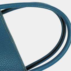 Hermes Blue Jean Taurillon Clemence Bolide 35 Handbag