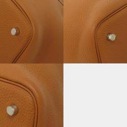 Hermes Gold Taurillon Leather Picotin Lock MM Handbag