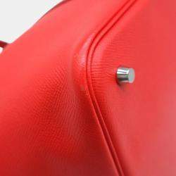 Hermes Rouge du Coeur Red Epson Leather Picotin Lock MM Trace de Cuir Handbag