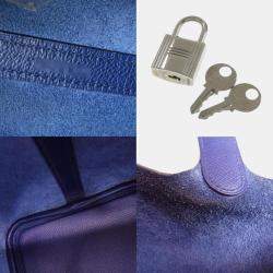 Hermes Blue Ankle Tracesage Epson Picotin Lock 18 Handbag