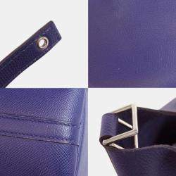 Hermes Blue Ankle Tracesage Epson Picotin Lock 18 Handbag