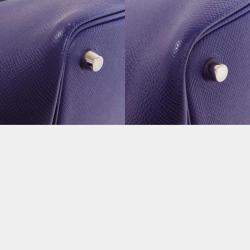 Hermes Blue Ankle Tracesage Epson Picotin Lock 18 Handbag