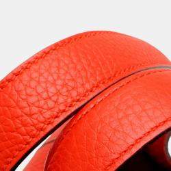 Hermes Rouge Casac Taurillon Clemence Picotin Lock 18 Handbag