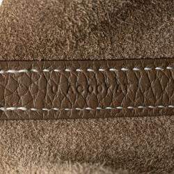 Hermes Etoupe Greige Taurillon Clemence Picotin Lock 18 Handbag