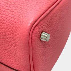Hermes Rose Azalee Pink Taurillon Clemence Picotin Lock 18 Handbag