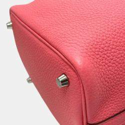 Hermes Rose Azalee Pink Taurillon Clemence Picotin Lock 18 Handbag