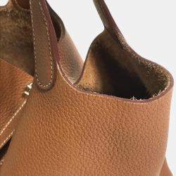 Hermes Brown Picotin Lock MM 22 Tote Bag