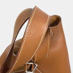 Hermes Brown Picotin Lock MM 22 Tote Bag