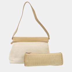Hermes White Dalmatian Yeoh Bag