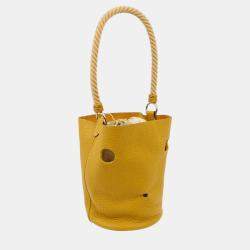 Hermes Curry Taurillon Clemence Mangeoire PM Handbag