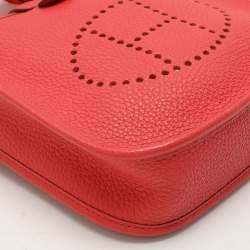 Hermes Rouganvillier Taurillon Clemence Leather Evelyne TPM Bag 