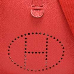 Hermes Rouganvillier Taurillon Clemence Leather Evelyne TPM Bag 