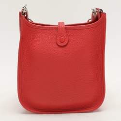 Hermes Rouganvillier Taurillon Clemence Leather Evelyne TPM Bag 