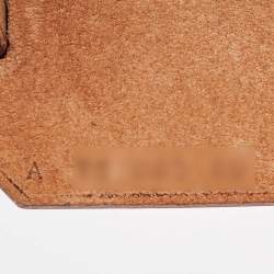 Pre Owned Hermès Rogue Tomate/Natural Toile and Vache Hunter Herbag Zip 31 Bag