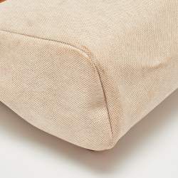 Pre Owned Hermes Natural/Toile Canvas and Vache Hunter Herbag 2 in 1 Backpack