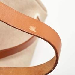 Pre Owned Hermes Natural/Toile Canvas and Vache Hunter Herbag 2 in 1 Backpack