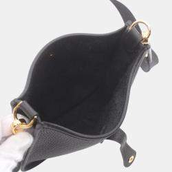 Hermes Evelyne TPM Amazon Shoulder Bag Black Leather