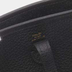 Hermes Evelyne TPM Amazon Shoulder Bag Black Leather