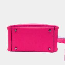 Hermes Lindy Mini Handbag Rose Azalee Pink Leather