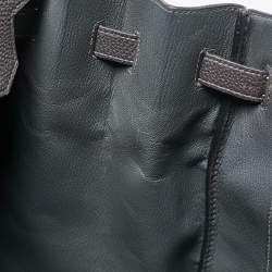 Hermes Graphite Togo Leather Gold Finish Birkin 35 Bag