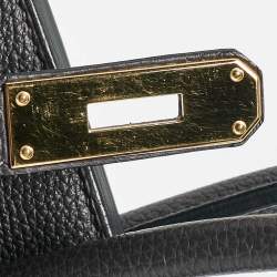 Hermes Graphite Togo Leather Gold Finish Birkin 35 Bag